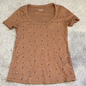 Old Navy floral scoop neck t-shirt